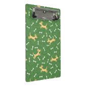 Mini Porte-bloc chiens chanceux avec l'arrière - plan d'os (Incliné)