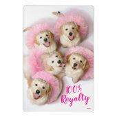 Mini Porte-bloc Chiens de Tiaras (Dos)
