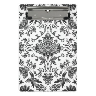 Mini Porte-bloc Chinoiserie Florale Aquarelle Noir & Blanc