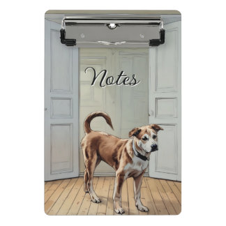 Mini Porte-bloc Chiot Dans La Porte Mini Porte - bloc