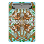 Mini Porte-bloc Chouette tirée à la main Mandala (Devant)