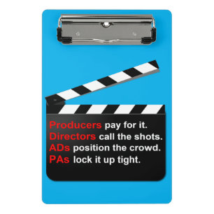 Mini Porte-bloc Cinéma Cinéma CLAP pour le PRODUCCER