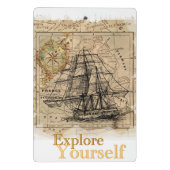 Mini Porte-bloc Citation d'amélioration automatique Modèle élégant (Dos)