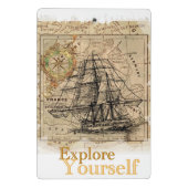 Mini Porte-bloc Citation Inspirationnelle Élégante Moderne (Dos)