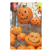 Mini Porte-bloc Citrouille halloween Jack-o'-lantern orange citrou (Dos)