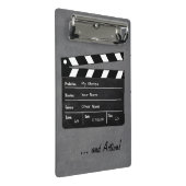 Mini Porte-bloc Clapperboard avec votre texte! (Incliné)