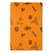 Mini Porte-bloc Classe scientifique sur orange (Dos)