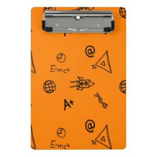 Mini Porte-bloc Classe scientifique sur orange