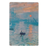 Mini Porte-bloc Claude Monet Impression Soleil Levant Français (Dos)