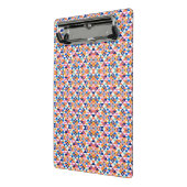 Mini Porte-bloc Clipboard with vibrant geometric pattern (Angle2)