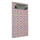 Mini Porte-bloc Clipboard with vibrant geometric pattern (Incliné)