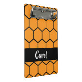 Mini Porte-bloc Clôture noire en orange (Incliné)