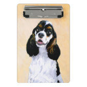 Mini Porte-bloc Cocker Spaniel (Parti) Peinture - Art original de  (Devant)