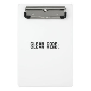 Mini Porte-bloc Code propre esprit propre minimaliste industriel