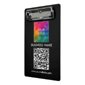Mini Porte-bloc Code QR personnalisé Texte Logo d'entreprise Moder (Angle2)