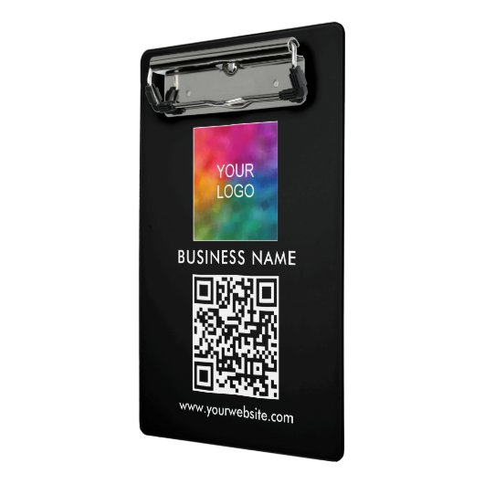 Mini Porte-bloc Code QR personnalisé Texte Logo d'entreprise Moder (Angle2)
