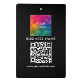 Mini Porte-bloc Code QR personnalisé Texte Logo d'entreprise Moder (Dos)