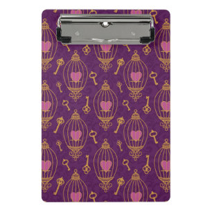 Mini Porte-bloc Coeur-clé-motif