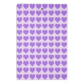 Mini Porte-bloc Cœurs violets (Dos)