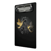 Mini Porte-bloc Colibri noir et or (Angle2)