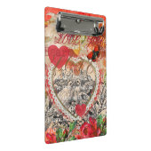 Mini Porte-bloc Collezione d'arte cuori di uccelli dell'amore ross (Incliné)