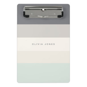 Mini Porte-bloc Colorblock Horizontale Gris et Beige Monogramme