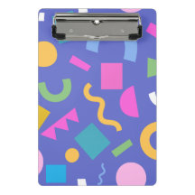 Colorful Abstract Geometric Memphis Style Pattern