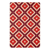 Mini Porte-bloc Conception Abstraite Géométrique Rouge (Dos)