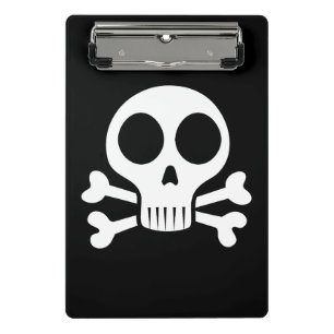 Mini Porte-bloc Conception de crâne de pirate