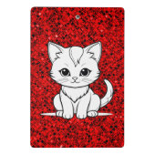 Mini Porte-bloc Conception de dessin au trait de chat stylisé-5231 (Dos)