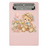 Mini Porte-bloc Conception de fête de nounours mignon (Devant)