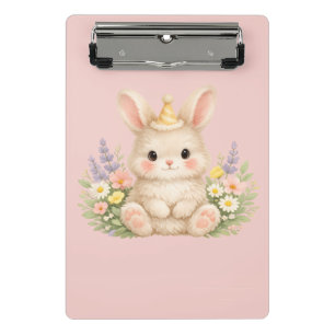 Mini Porte-bloc Conception de fleur sauvage de lapin duveteux pour