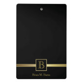 Mini Porte-bloc Conception de monogramme (Dos)