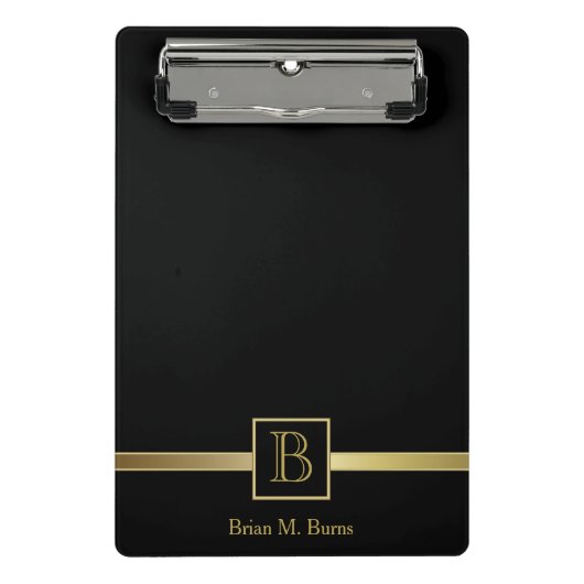 Mini Porte-bloc Conception de monogramme (Devant)