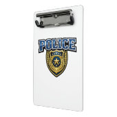 Mini Porte-bloc Conception de texte gras pour insigne de police (Angle2)