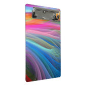 Mini Porte-bloc Conception des plumes arc-en-ciel (Incliné)