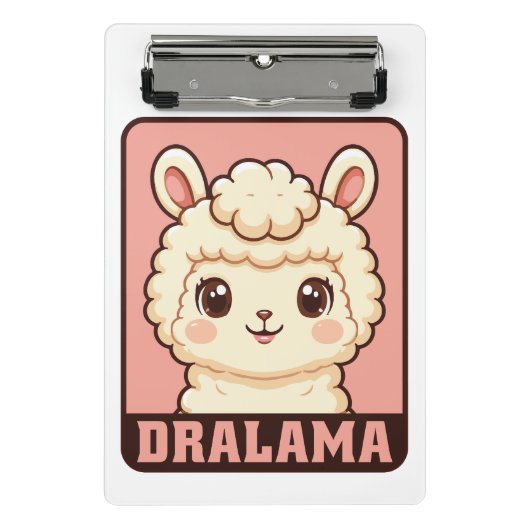 Mini Porte-bloc Conception d'illustration de lama mignon (Devant)