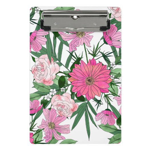Mini Porte-bloc conception florale de jardin bohème chic (Devant)