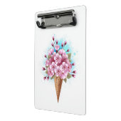 Mini Porte-bloc Cône rose Sakura crème glacée gaufre (Angle2)