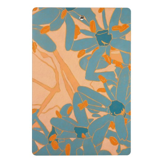 Mini Porte-bloc Contemporary Leaf Design in Peach (Dos)