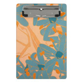 Mini Porte-bloc Contemporary Leaf Design in Peach (Devant)