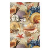 Mini Porte-bloc Coques de mer sur la plage (Dos)