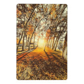 Mini Porte-bloc Coucher de soleil de la forêt (Dos)