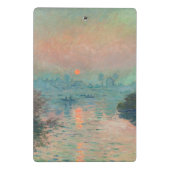 Mini Porte-bloc Coucher de soleil de Monet sur la Seine Impression (Dos)