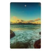 Mini Porte-bloc Coucher du soleil à la plage de Baker (Dos)