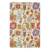 Mini Porte-bloc Couleur florale et hibou (Dos)