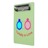 Mini Porte-bloc Couple de tortue mignonne (Angle2)