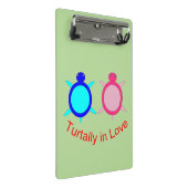 Mini Porte-bloc Couple de tortue mignonne (Incliné)