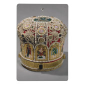 Mini Porte-bloc Couronne de mitre réglée avec des perles et de (Dos)