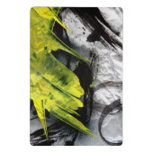 Mini Porte-bloc Courses expressives de brosse de texture grunge (Dos)